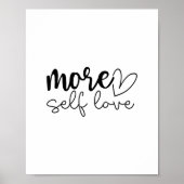 More Self Love - Boho Minimalist Motivational  Poster (Voorkant)