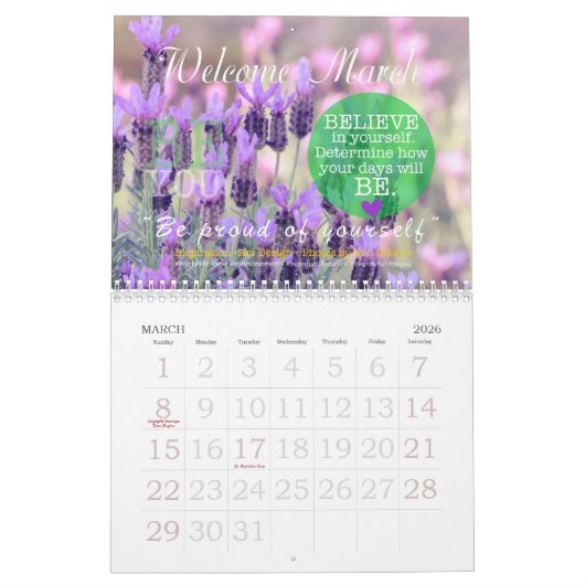More Self LOVE ::  TWENTY 26 Calendar Kalender (Mar 2026)