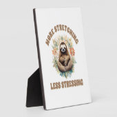 More Stretching Less Stressing Sloth Fotoplaat (Zijkant)