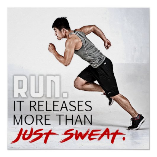 More Than Just Sweat Motivational Poster (Voorkant)