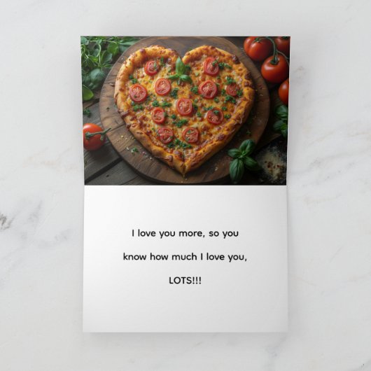 MORE THAN PIZZA, LOVE CARD BEDANKKAART (Binnen)