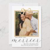More The Merrier Christmas Pregnancy Announcement Feestdagenkaart (Voorkant)