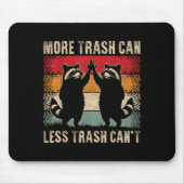 More Trash Can Less Trash Can’t Funny Raccoon Muismat (Voorkant)