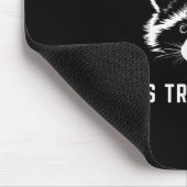 More Trash Can, Less Trash Can't - Funny Raccoon Muismat (Hoek)