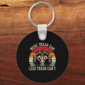 More Trash Can Less Trash Can't, Funny Retro Insra Sleutelhanger (Voorkant)