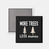 More Trees Less Holes Ugly Christmas Sweater  Magneet (Voorkant / Achterkant)