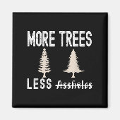 More Trees Less Holes Ugly Christmas Sweater Magneet (Voorkant)