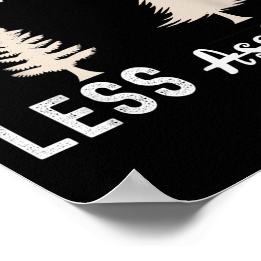 More Trees Less Holes Ugly Christmas Sweater  Poster (Hoek)