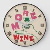 More Wine Modern Grote Klok (Voorkant)