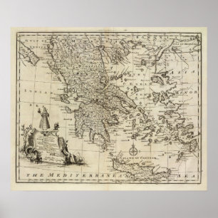 Morea, Griekenland Poster