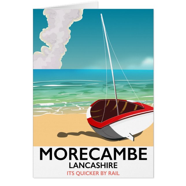 Morecambe, Lancashire Seaside-reisposter (Voorkant)