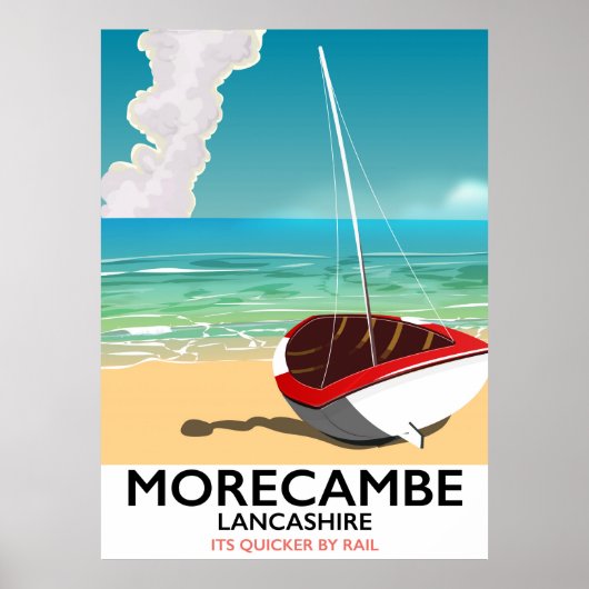 Morecambe, Lancashire Seaside-reisposter Poster (Voorkant)