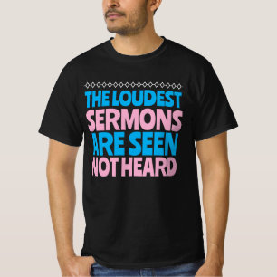 Moreel gedrag versus Christelijke preek T-shirt