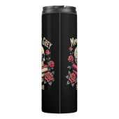 Moreel Grijs Merch Donkere Romantiek Romantasy Smu Thermosbeker (Achterkant)