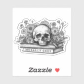 Moreel grijze romance boeken sticker (Vel)