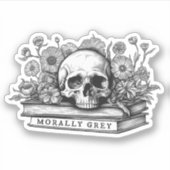 Moreel grijze romance boeken sticker (Voorkant)