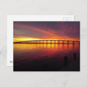 Morehead City Bridge op Sunset Briefkaart (Voorkant / Achterkant)