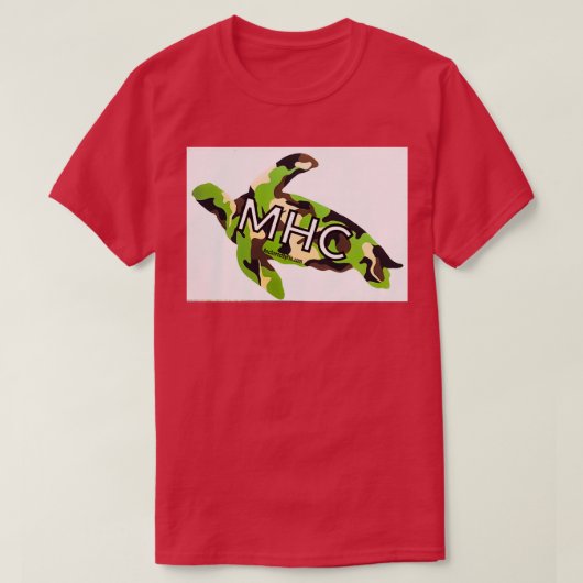Morehead City NC Zee Turtle Camo T-shirt (Design voorkant)