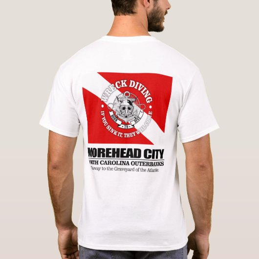 Morehead City (wrak duiken) T-shirt (Achterkant)