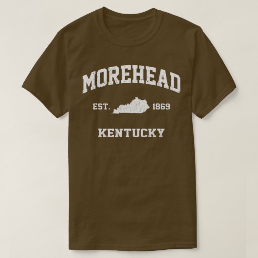 Morehead Kentucky KY staat Athletic style T-shirt (Design voorkant)