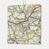 Morehead KY  Map Keramisch Ornament (Links)