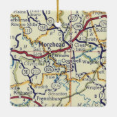Morehead KY  Map Keramisch Ornament (Achterkant)