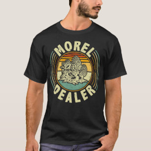 Morel Dealer Retro Morel Mushroom jachtforaging T-shirt