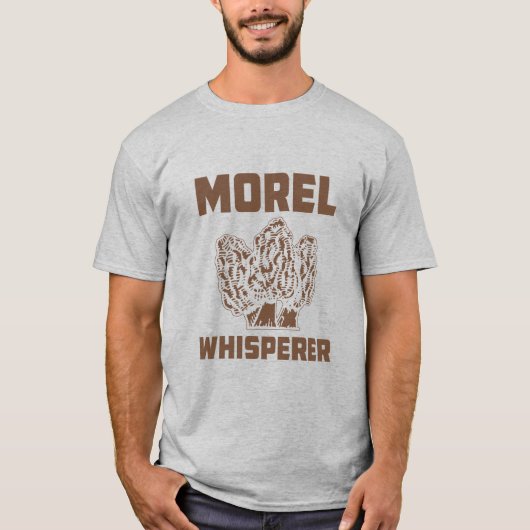 Morel fluisteraar met Morels T-shirt (Voorkant)