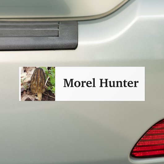 Morel Hunter Bumpersticker (Op auto)
