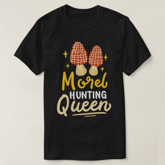 Morel Hunting Mushroom T-shirt (Design voorkant)