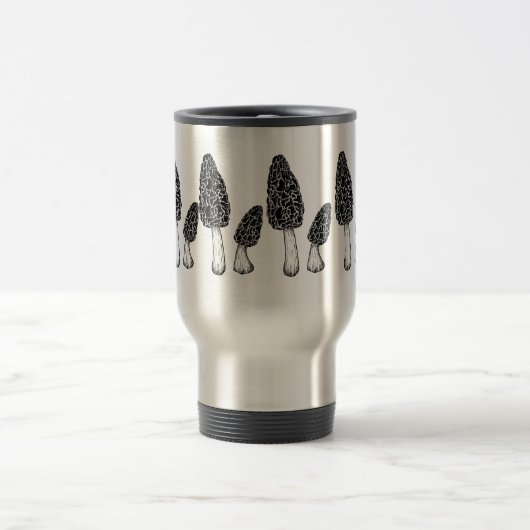 Morel Illustration Coffee Mok/Travel Mug Reisbeker (Center)