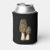 Morel Mushroom Botanische illustratie Blikjeskoeler (Blikje Achterkant)