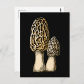Morel Mushroom  Botanische illustratie Briefkaart (Voorkant / Achterkant)