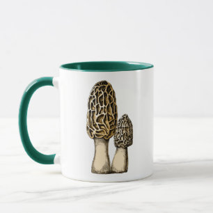 Morel Mushroom  Botanische illustratie Mok