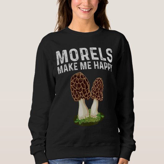 Morel Mushroom For Men Women Mushroom Hunters Trui (Voorkant)