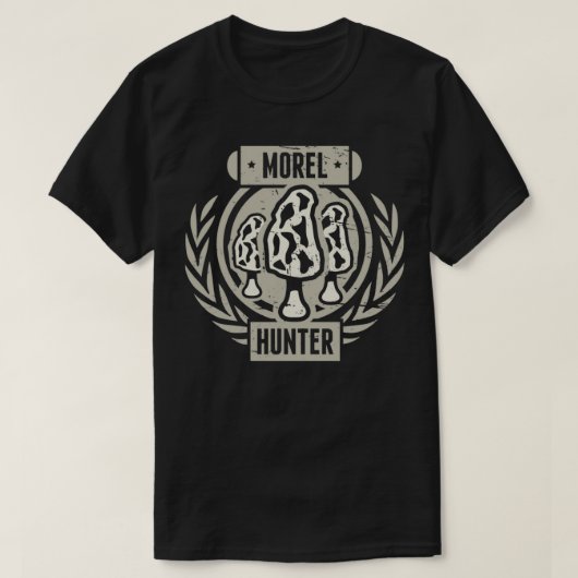 Morel Mushroom Foraging Mushroom Hunter T-shirt (Design voorkant)
