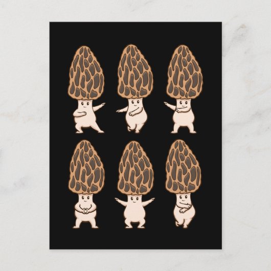 Morel Mushroom Fungi Hunter Mycology Gift Morels Briefkaart (Voorkant)