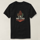Morel Mushroom Huid en Seek Champion T-shirt (Design voorkant)