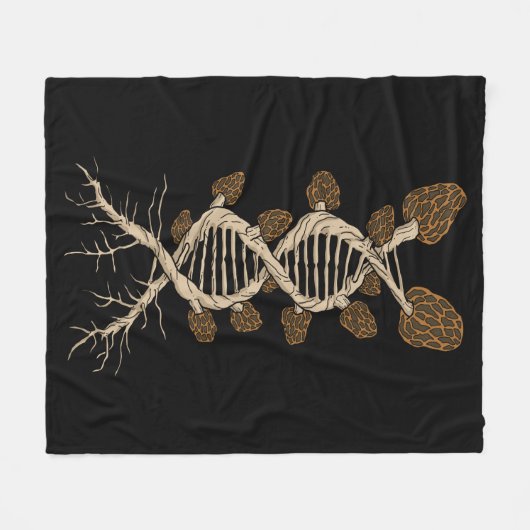 Morel Mushroom Hunter Gift Fungi Mushroom Fleece Deken (Voorkant (Horizontaal))