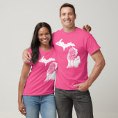 Morel Mushroom Hunter Michigan Kaart Morchella T-shirt (Unisex)