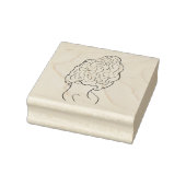 Morel Mushroom Hunter Wood Art Stamp Rubberstempel (Stempel)