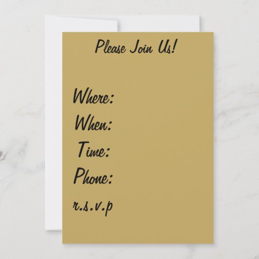 Morel Mushroom Hunting Invitation Kaart (Achterkant)