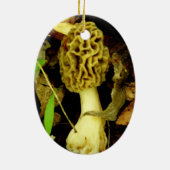 Morel Mushroom Ornament (Achterkant)