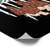 Morel Mushroom Patriotic American USA Flag Poster (Hoek)