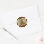 Morel Mushroom Ronde Sticker (Envelop)