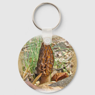 Morel Mushroom Sleutelhanger