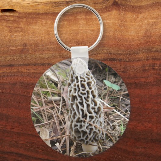 Morel Mushroom Sleutelhanger (Voorkant)