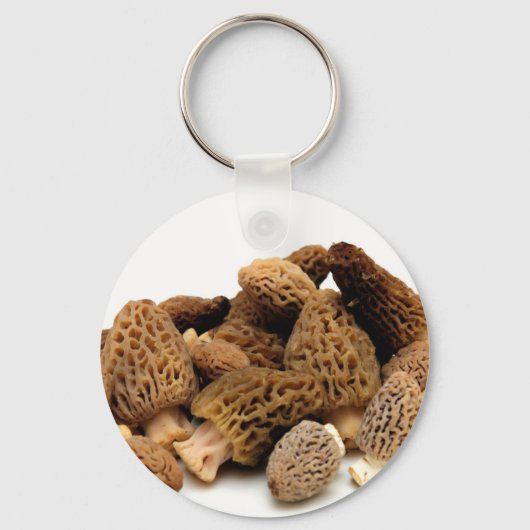 Morel Mushroom Sleutelhanger (Voorkant)