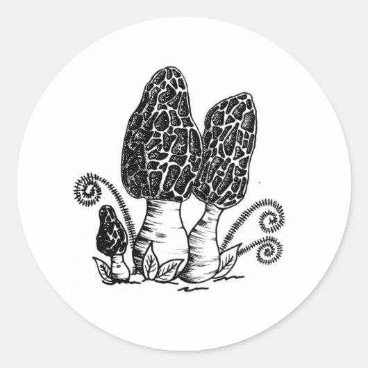 Morel Mushroom Stickers (Voorkant)