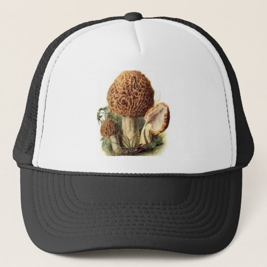 Morel Mushroom Trucker Hat Trucker Pet (Voorkant)